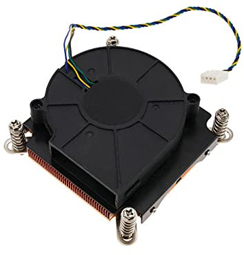 BeMatik - Ventilador CPU Plano 1U Socket LGA 1156 1155 1150 1151 Intel