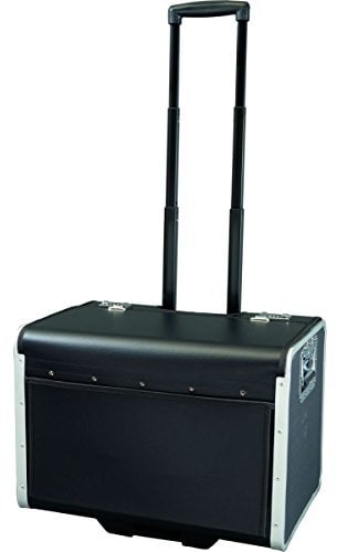 ALASSIO 45048 Trolley Aktenkoffer Parma aus Lederimitat, schwarz, ca. 37 x 53 x 37 cm, mit 2 TSA Zahlenschlösser