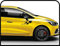 Adesivi Grafica Set Adesivi Strisce Auto Decalcomanie adesivi laterali strisce adesive racing Sport stickers decals (BIANCO)