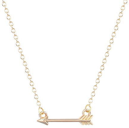 Generic 8RT5 Arrow pendant necklace gold, Acrylic