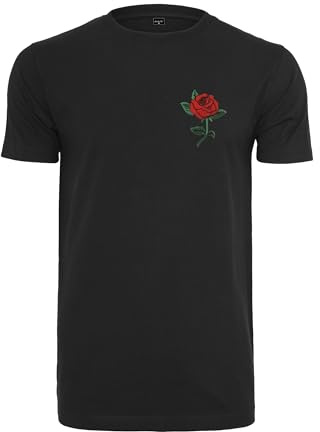 Mister Tee Herren Rose Tee T-Shirt, Black, XL