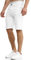 Indicode Herren Caden Jeans Shorts mit 5 Taschen | Herrenshorts Used Look für Männer Holes - Off White, S