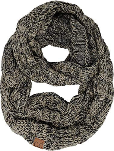 Funky Junque 's Beanies passender gerippter Winterschal mit Zopfmuster - - Einheitsgröße