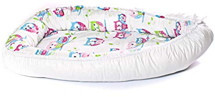 Multifunktionale Kuschelnest Babynest Kokon für Babys und Säuglinge, Nestchen, Reisebett, 100% Baumwolle, antiallergisch