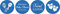 Darling Souvenir Schokoladenaufkleber Schokolade Labels Twins Sisters Sticker 190 PC-Medium Blue