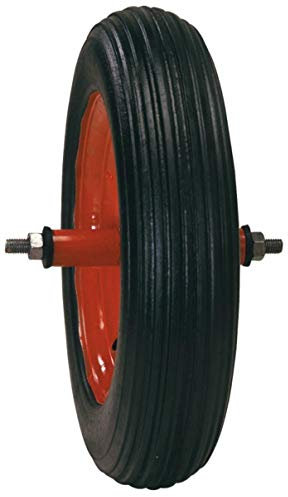 Roues de brouette universelle polyuréthane increvable jante métal ø 397