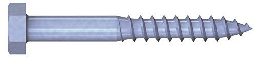 Holzschraube mit Sechskantkopf DIN 571 Stahl verzinkt blau pass. 12,0 x 380-10 Stk