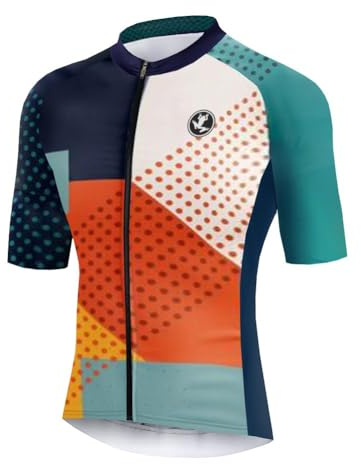 UGLY FROG Milchfaser Radfahren Jersey Männer Fahrradbekleidung Fahrrad top Herren Radtrikot Set 20D Gepolsterte Trägerhose Sommer Atmungsaktiv Kurzarm Bike Shirts Fahrradanzug