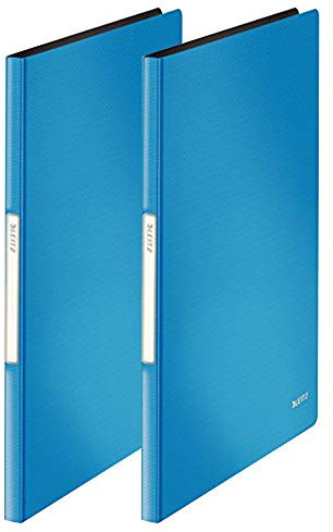 Leitz Solides Sichtbuch PP A4 20 Hüllen | Doppelpack hellblau