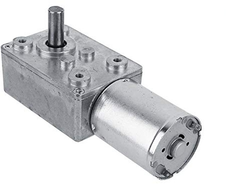 Electric Drive Motor, Reversible High Torque Worm Geared Motor DC 12V Reduction Motor CW/CCW for a Door Opener, Miniature Winch (62RPM)