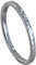 LES POULETTES BIJOUX - Rhodium Silber Ring Gehämmerte Feine Allianz - grobe 54 (17.2)