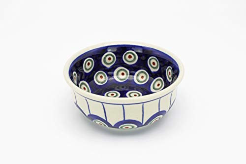 Ceramika Boleslawiec Handmade Classic Polish Pottery Olive Bowl (9.6cm) Ania Pattern