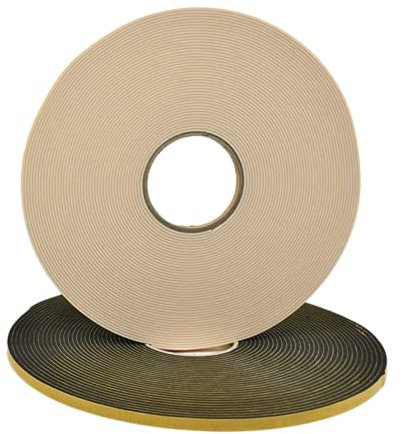 Global Self-Adhesive Double Sided Foam Tape |uPVC Foam Insulation Tape for Glazing, Insulating, Mounting & More (3mm, White)