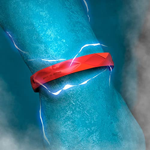 Antistatische Handschlaufen, Antistatisches Armband Silikon Verbessern Den Schlaf Winter Elektrostatische Entfernung Armband für Männer und Frauen, Silikagel mit Negativen Ionen und Anderen(rot)