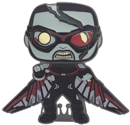 Loungefly POP! Large Enamel Pin MARVEL: Marvel - Falcon - What If - ZOMBIE FALCON - Marvel What If Enamel Pins - Cute Collectable Novelty Brooch - for Backpacks & Bags - Gift Idea - TV Fans