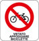 NEW CARTELLO SEGNALETICO QUADRATO - VIETATO APPOGGIARE BICICLETTE - Adesivo Extra Resistente, Pannello in Forex, Pannello In Alluminio (ADESIVO 30 CM)