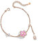 s925 Silber Kirschblüte Nischendesign Licht Luxus Quaste Armband Dewu ins Stil rosa Liebesarmband