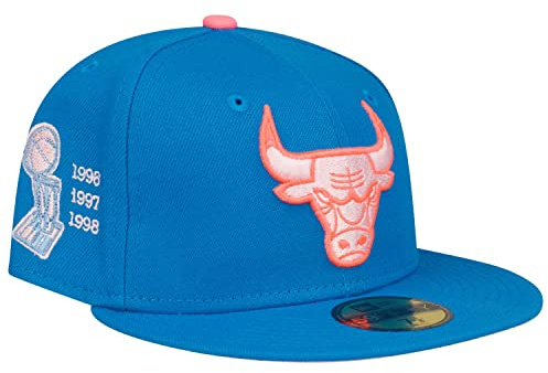 New Era 59Fifty Fitted Cap - NBA Chicago Bulls Sky - 7 3/8