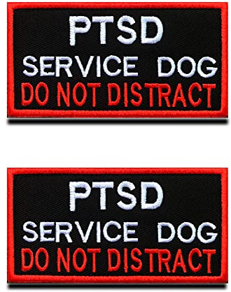 2 Pack PTSD Emotionale Unterstützung Tiere Patch Nicht alle Behinderungen sind sichtbar Westen/Geschirre Taktisches Militär Emblem Gestickter Verschluss Haken & Schleife Aufnäher