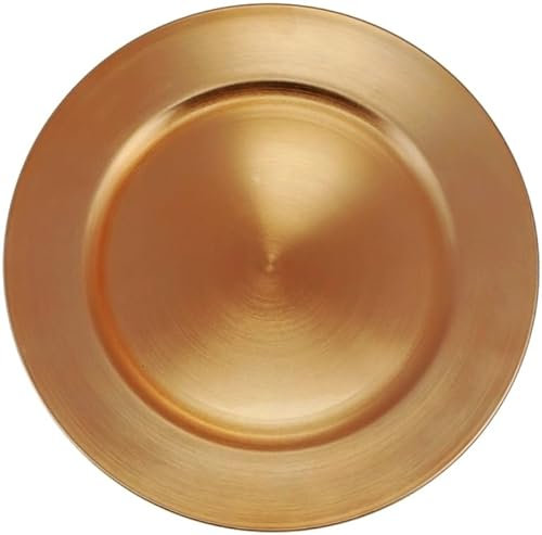 Chaks 13342-81, Grande sous-Assiette Plastique 33cm, Or