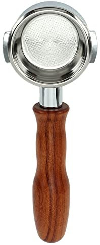 CCYLEZ E61 Porte-filtre monocouche 58 mm - Portafilter amovible sans fond - Avec panier de filtre - Pour Expobar, Rocket, Faema (Style 3), CCYLEZ71v0g68wk9-12