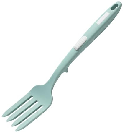Silicone Cooking Fork,Large Anti-Slip Cooking Forks | Dishwasher Safe Forks for Stirring, Mixing, Straining, Mashing, Scraping