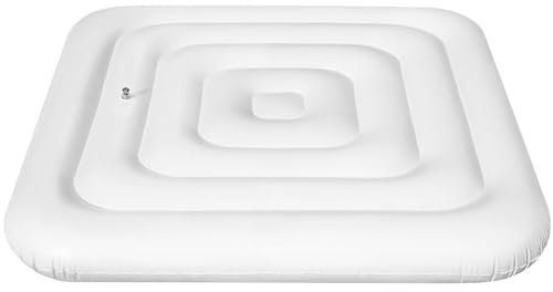 Peosaard Couvre-Bain Gonflable, Couvercle d'économie d'énergie pour Bain à remous carré, étanche ＆ Protecteur de Remplacement du Couvercle à Bain à remous isolé - 165 cm