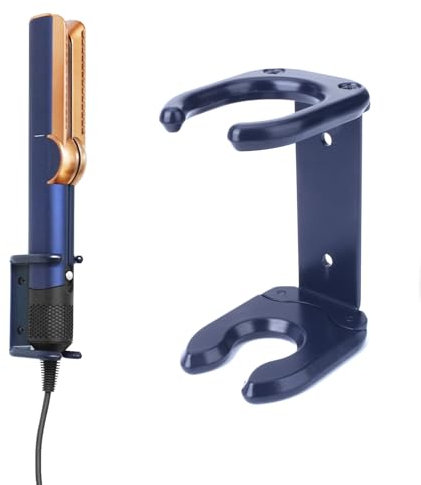 EUGOOCX Airstrait Haarglätter Wandhalterung Kompatibel mit Dyson Airstrait, Metallständer Halterung Aufbewahrungsgestell für Dyson Haarglätter Trockner Zubehör (Blau)