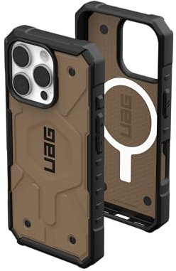 URBAN ARMOR GEAR UAG Designed for iPhone 16 Pro Case 6.3 Pathfinder - Compatible with MagSafe Charging Rugged Shockproof Anti-Slip Military Grade Protective Cover, Dark Earth