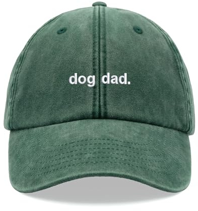 Hund Papa Baseball Cap Vintage Washed Unisex Papa Hut Verstellbar Hund Mann