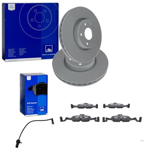 ATE Bremsscheiben + CERAMIC Beläge vorne passend für A4 B9 W8 A5 F5 Q5 FY