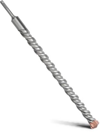 MOXPIFY Foret SDS Plus à double hélice, perceuse à percussion pour béton, pierre, pierre naturelle, 32 x 500 mm