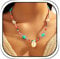 Handcess Boho Perlen Halskette Bunte Seestern Halsketten Muschel Halskette für Damen