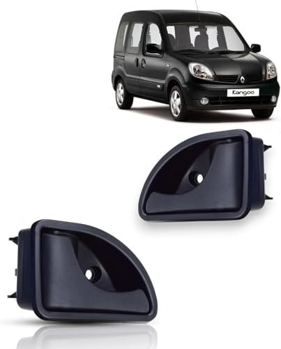 (Lot de 2) Poignées de Porte Intérieur de Couleur Noir pour Avant Droit et Avant Gauche compatible Renault Kangoo Twingo ou Kubistar OEM : 8200247802