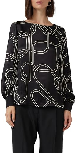 s.Oliver Satinierte Viskose-Bluse mit Print