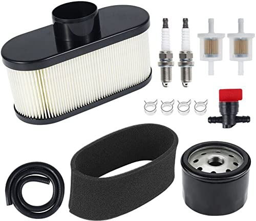 Filtre à air avec kit de réglage pour tondeuse à gazon Kawasaki FR651V FR691V FR730V FS481V Moteur 4 temps, remplace 11013-0752 11013-7047 11013-0726