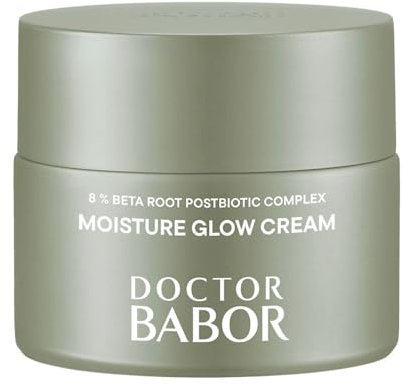 DOCTOR BABOR Microbiomic Moisture Glow Cream (50 ml) – vegane Feuchtigkeitscreme mit Rote Beete Komplex und Hyaluronsäure – professionelle Gesichtspflege für intensive Feuchtigkeit