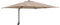 vidaXL Sombrilla de Patio Taupe Poliéster Grande Plegable