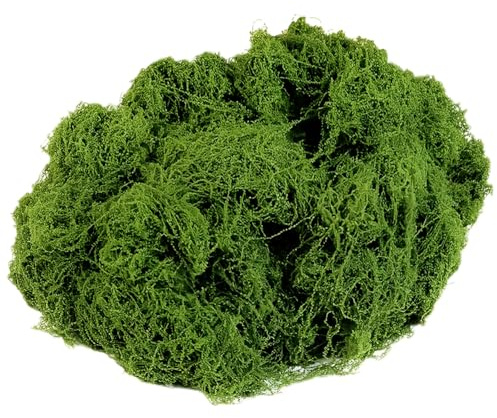 Clyndora 100g Artificial Moss for Indoor Plants, Craft Projects, and Garden Decor - Realistic Faux Greenery for DIY Wreaths and Pot Displays