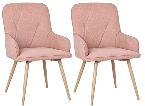 HOMAVO Esszimmerstühle 2er Set – Moderne ergonomische und langlebige Stühle im skandinavischen Design – Für Esszimmer, Wohnzimmer oder Büro