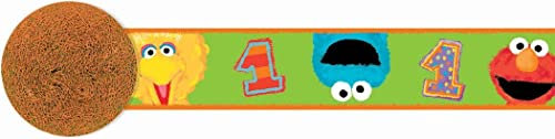 Sesame Street Krepp-Luftschlangen zum 1. Geburtstag