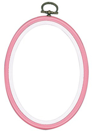 Vervaco Frame: Plastic: 10 x 14cm: Pink, 10 x 1 x 14 cm