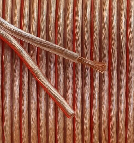 electrosmart 30m Quality 14AWG Loud Speaker Cable - Multi-Strand - Outside Dimensions of Cable: 8.6mm x 4.3mm