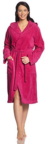 Vossen Damen & Herren Bademantel Texas cranberry XS