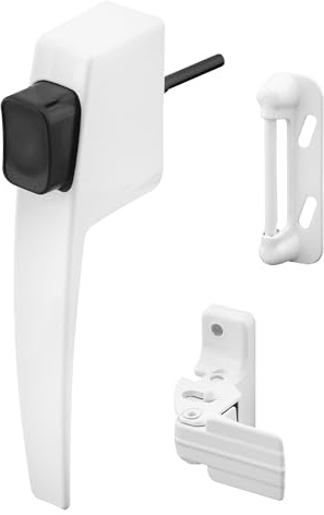 Prime-Line K 5145 Screen & Storm Door Push Button Latch Set, White