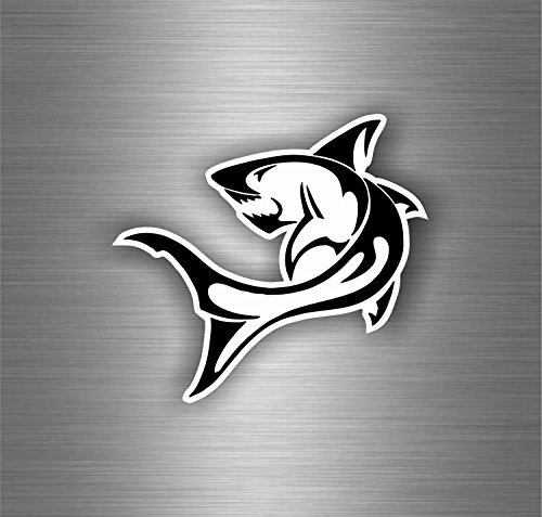 Akachafactory Selbstklebend Sticker Flagge Auto Moto Shark 25 Metern Scuba Hai R1