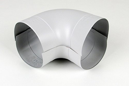 1 Stück PVC-Bogen in 90°-Ausführung von Sebald in hellgrau in verschiedenen Varianten (42/20 (D=82mm))