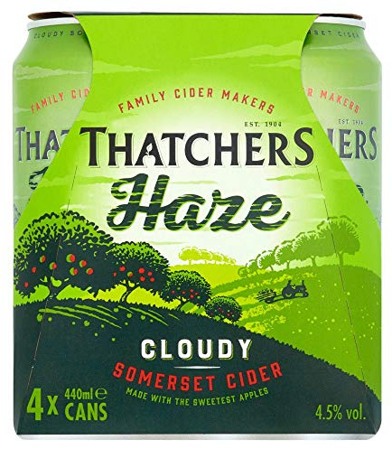 Thatchers Haze Cider, 4 x 440ml