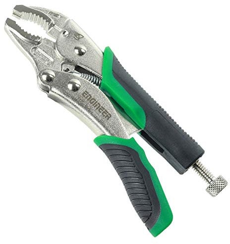 Gripzange (145mm) mit vertikalen Rillen für Gewinnung/Entfernen beschädigter Schrauben. ENGINEER PZ-64 Schnellspannmechanismus