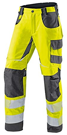 KÜBLER REFLECTIQ Warnschutz-Sommerhose PSA 2 | Warngelb/Anthrazit | Größe 62
